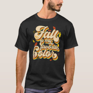 Herbst meine Lieblingsfarbenretros-Herbstlaube Her T-Shirt