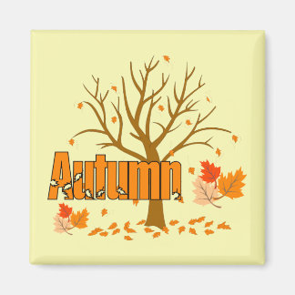 Herbst mit Kühlschrank-Magnet für Bäume und Blätte Magnet