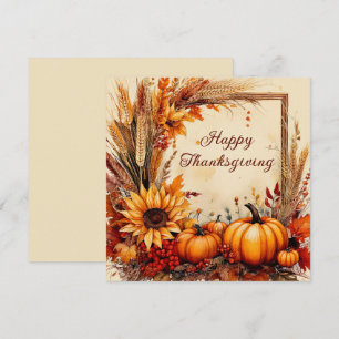 Herbst Mix Frame Erntedank Feiertagskarte