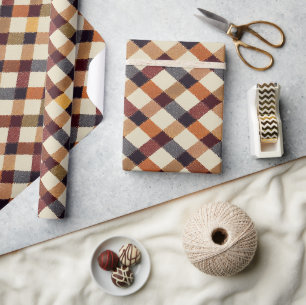 Herbst Modernes Raute Muster Nr. 3 Geschenkpapier