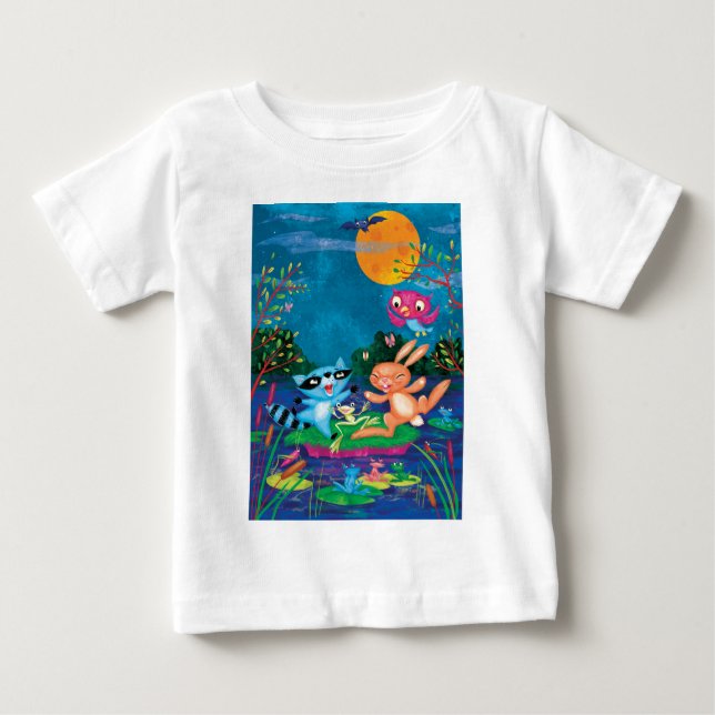 Herbst-Mond Baby T-shirt (Vorderseite)