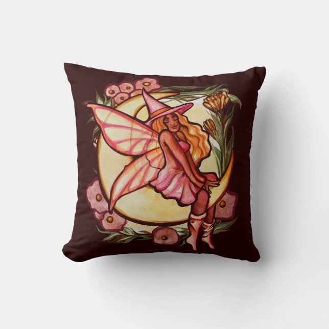 Herbst Moon Fairy Witze Fall Fairies Kissen (Vorderseite)