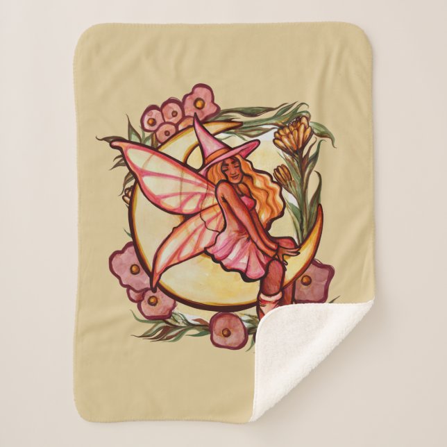 Herbst Moon Fairy Witze Fall Fairies Sherpadecke (Vorderseite)