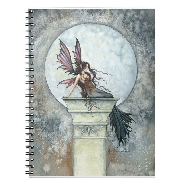 Herbst Moon Fantasy Fairy Notebook Notizblock (Vorderseite)
