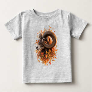Herbst-Moufflon-Widder-Wildtiere Baby T-shirt