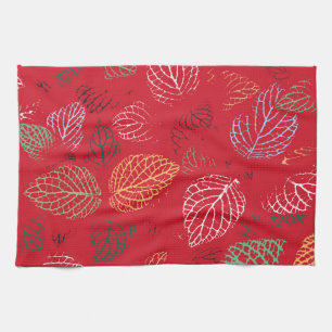 Herbst, Muster der Blätter Geschirrtuch