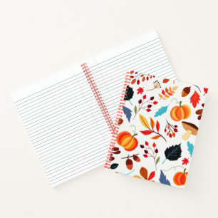 Herbst-Muster-Notebook Notizbuch
