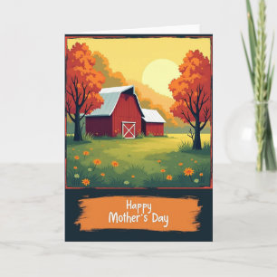 Herbst-Mutter-Illustrationskarte Karte
