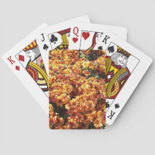 Herbst-Mütterchrysanthemen Spielkarten