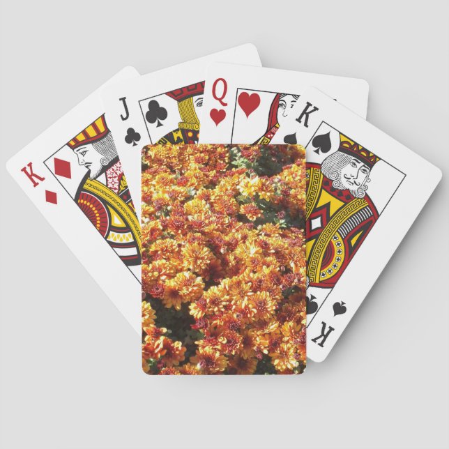 Herbst-Mütterchrysanthemen Spielkarten (Rückseite)