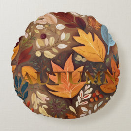 Herbst - n0XI Rundes Kissen