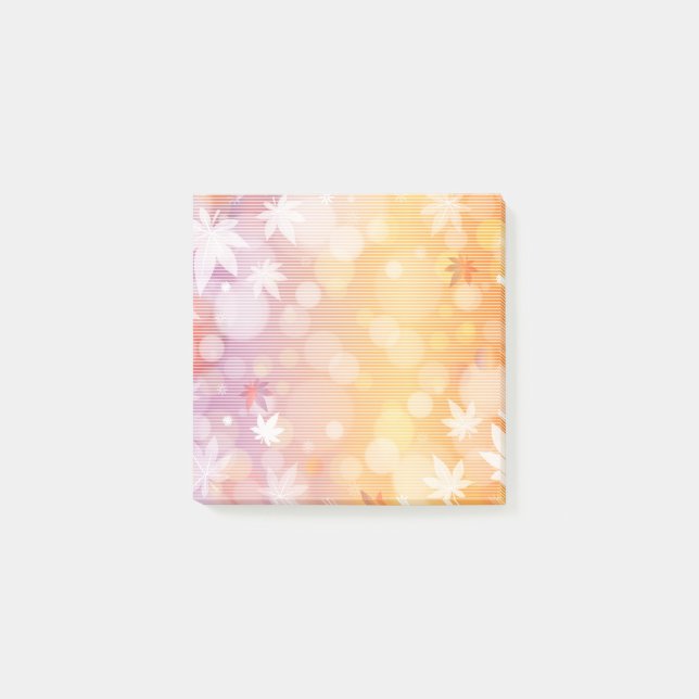 Herbst - Nachhinweise Post-it Klebezettel (Vorderseite)