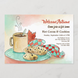 Herbst-Nachmittags-Einladung Einladung