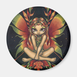 "Herbst-Nachtfee-" Magnet