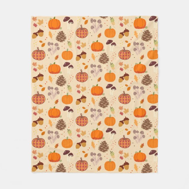  Herbst Natur Fleecedecke (Vorderseite)
