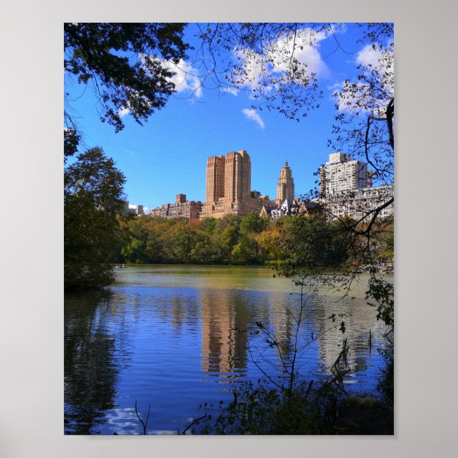 Herbst-New York-Central-Park-Foto Poster (Vorne)