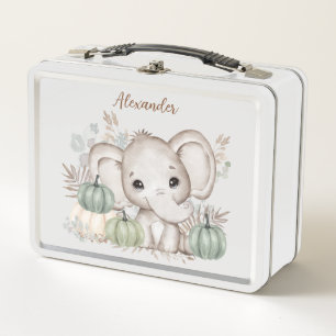 Herbst Niedlich Elephant Metal Lunch Box