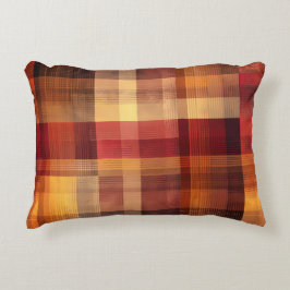 Herbst Niedlich Herbst Karo Muster Dekokissen