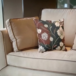 Herbst Noir Bloom Kissen