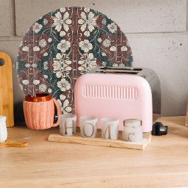 Herbst-Noir-Blüten Schneidebrett