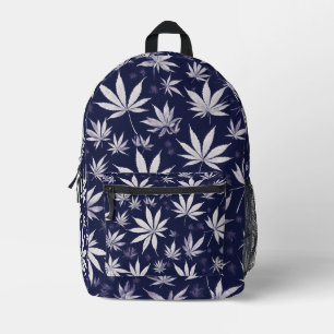 Herbst Noir: Schwarzer Farbstil mit einem Hauch vo Bedruckter Rucksack