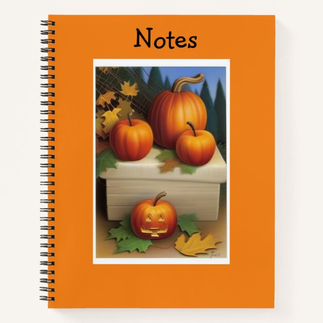 Herbst-Notebook Notizbuch (Vorderseite)