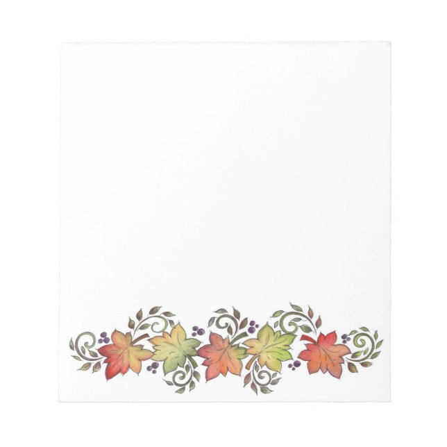 Herbst - Notepad Notizblock (Vorderseite)