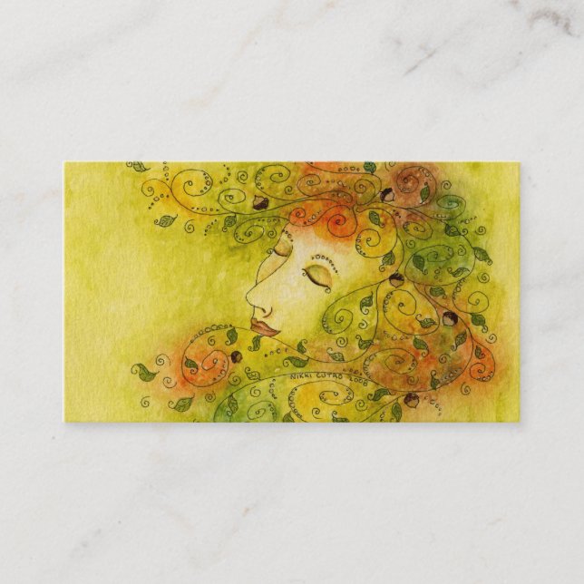 Herbst-Nymphen-Visitenkarte Visitenkarte (Vorderseite)