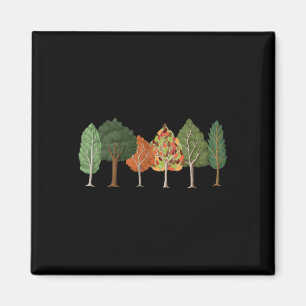Herbst- oder Herbstbäume mit schönen Farben - Verl Magnet