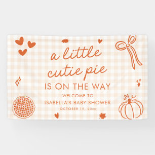 Herbst Orange Ein Kleines Süßes Baby Shower Willko Banner