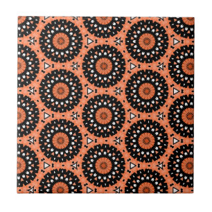 Herbst Orange Floral Fliese