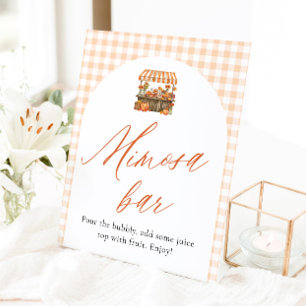 Herbst Orange Frisch Vom Markt Mimosa Bar Schild