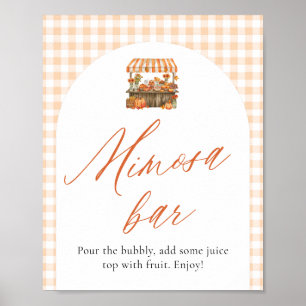 Herbst Orange Frisch Vom Markt Mimosa Bar Schild
