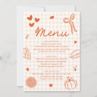 Herbst Orange Handgezeichnetes A Little Cutie Pie