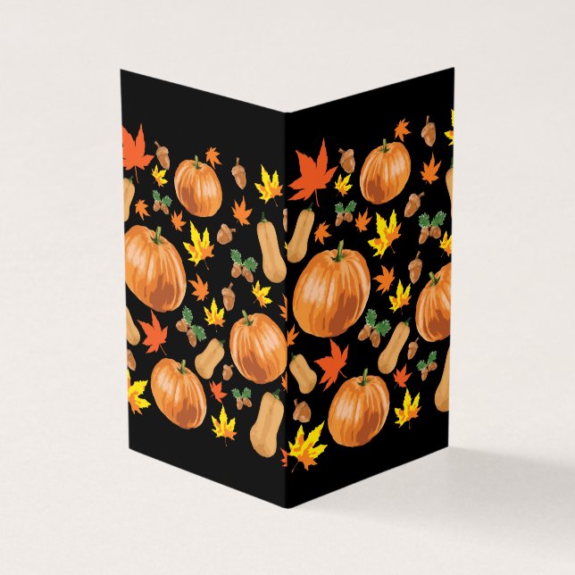 Herbst Orange Kürbis Herbst Muster (Vorderseite)