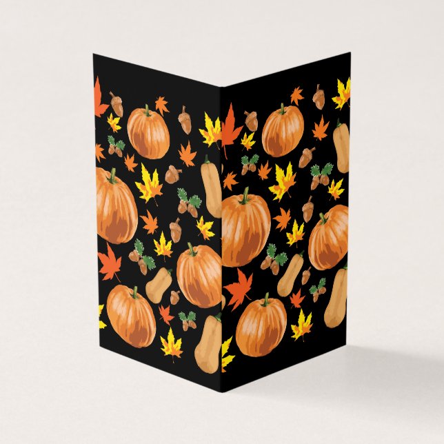 Herbst Orange Kürbis Herbst Muster (Vorderseite)