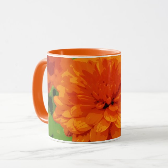 Herbst-orange Mama-GetränkeTasse Tasse (Vorderseite Links)