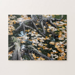 Herbst-Otter-Teich der Blätter Puzzle