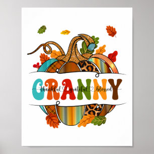 Herbst Outfit Granny Dankbarkeit Dankbarkeit Grate Poster