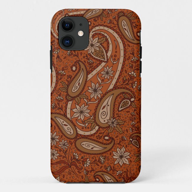 Herbst-Paisley iPhone Case-Mate Identifikation Hülle (Rückseite)