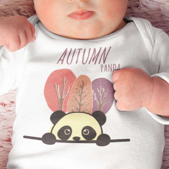 Herbst-Panda Baby Strampler (Von Creator hochgeladen)