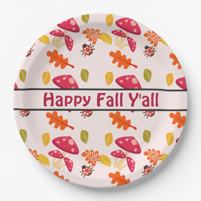 Herbst-Papierteller Pappteller (Vorderseite)