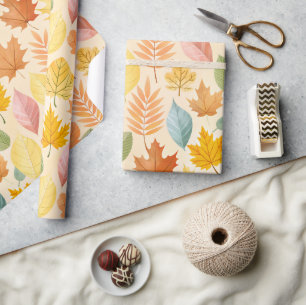 Herbst-Pastellfarben 02 Geschenkpapier