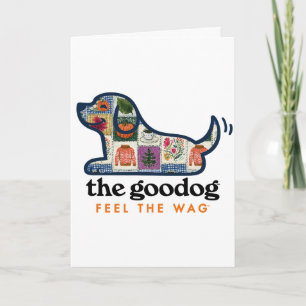 Herbst-Patchwork-Hund Herbst Karte