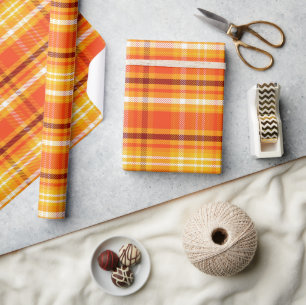 Herbst Plaid Geschenkpapier