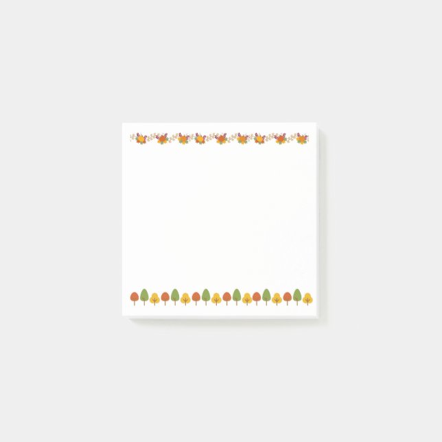 Herbst Post-it Klebezettel (Vorderseite)