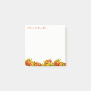 Herbst-Posten Anmerkung-Herbst ist schön Post-it Klebezettel