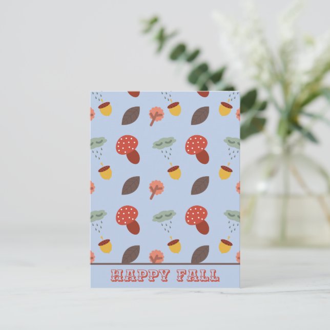 Herbst Postkarte (Stehend Vorderseite)