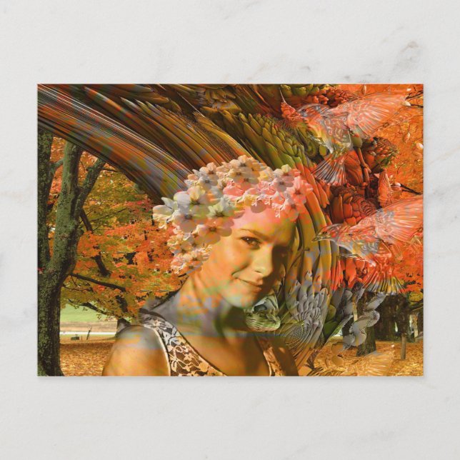 Herbst Postkarte (Vorderseite)