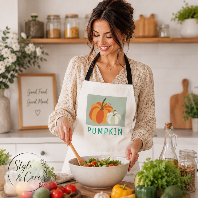 Herbst-Pumpkin-Erntedesign Schürze (Autumn Pumpkin Harvest Design Apron)
